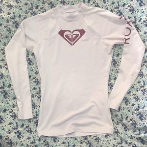 White Roxy Rashguard